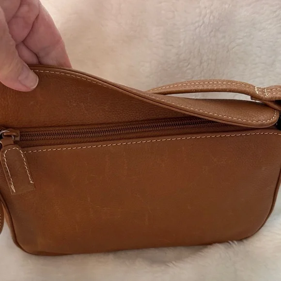 Tignanello Brown Leather Crossbody Bag - Picture 2 of 13